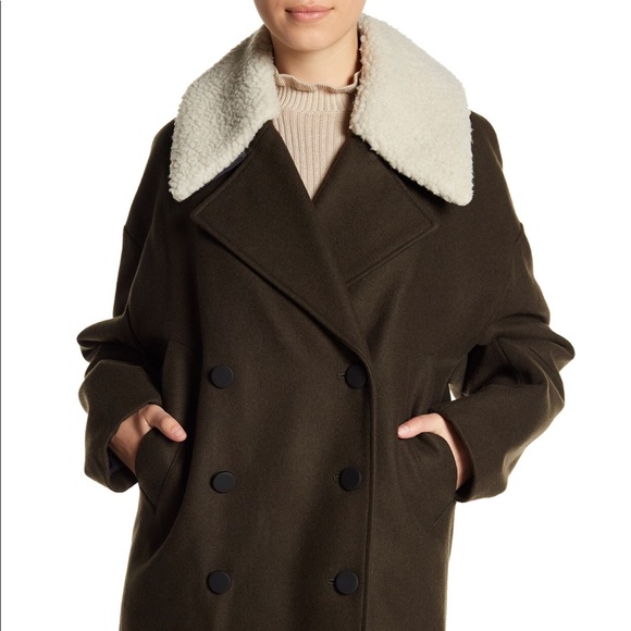 Andrew Marc Jackets & Blazers - Andrew Marc Porter Shearling Trim Collar Jacket